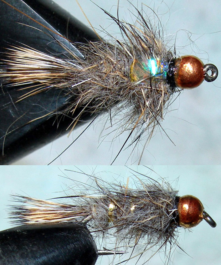 Copperbead Goldribbed Hares Ear Flashback trout fly