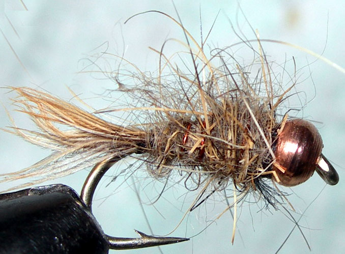 Hare&Copper Copperbead Heavy trout fly