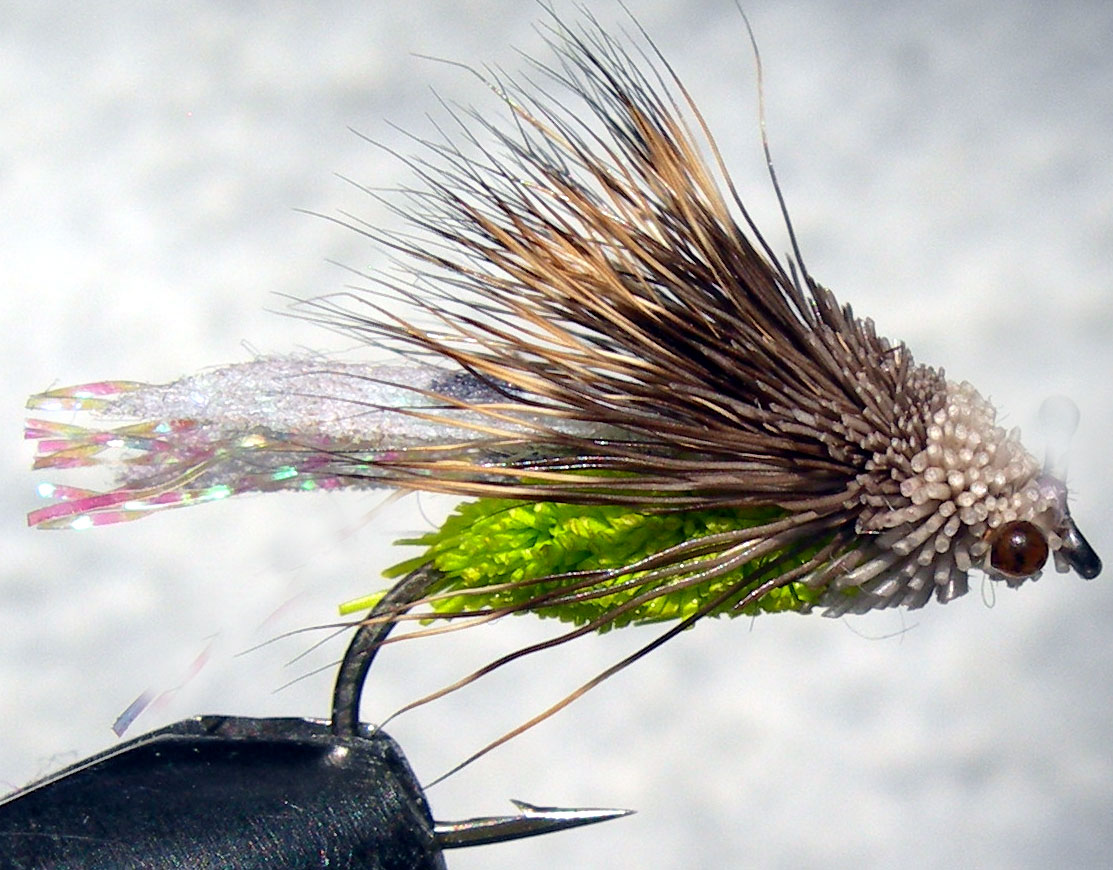 Mountain Cicada natural&brightgreen trout fly
