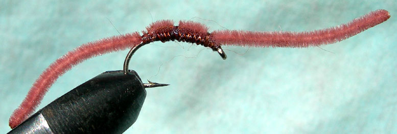 San Juan Worm earthworm trout fly