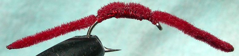 San Juan Worm redworm trout fly
