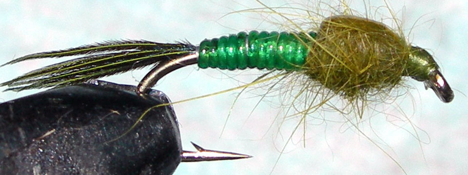 Steves Green Stone trout fly