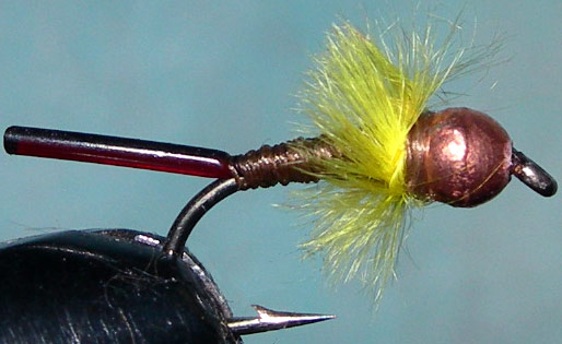 Hand-Tied Tungsten Copper & Orange Firebird Stalking Bugs – 3pc Trout Fly Fishing Jig Set (4.5mm)
