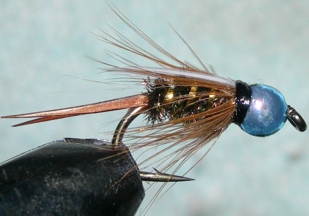 Tungsten Metallic Bluebead Prince trout fly