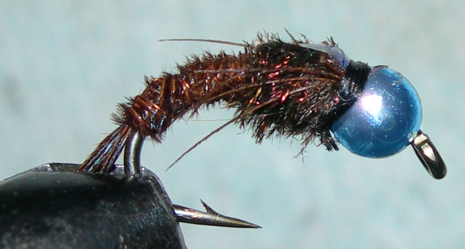 Tungsten Metallic Bluebead Quasimoto trout fly