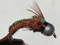 Tungsten Nickelbead Quasimoto Doubleback Flash trout fly